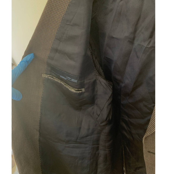 JOSEPH ABBOUD Checked Blazer Size 46 L Check 100% Wool 1450/1 - Picture 5 of 8